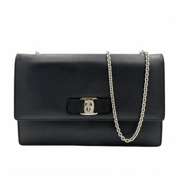 SALVATORE FERRAGAMO 21 21D855 Schwarze Crossbody-Tasche Gini Vara 154386692