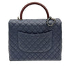 CHANEL ココハンド トート チェーン ショルダーバッグ ラージ ブルー 23番 A92993 154492262 [P]
