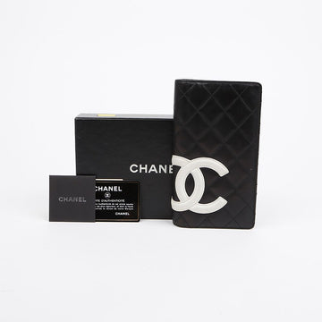 CHANEL Schwarze Lammleder Langbörse 157312443
