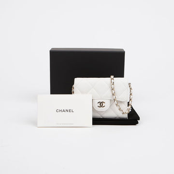 CHANEL Classic Caviar Mini Gold Chain Women's Crossbody Bag 157364964