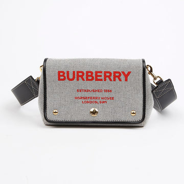 BURBERRY Klein Leder Hespere Print Notiz Schulter- und Crossbody-Tasche Schwarz 157520875