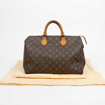 Louis Vuitton Speedy 35 Monogram Canvas Tote Bag 157521497