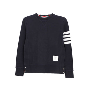 THOM BROWNE メンズ クラシック エンジニアード スラントアーム ネイビー スウェットシャツ 157521850