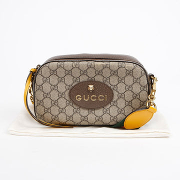GUCCI Neon Vintage GG Supreme Canvas Messenger Crossbody Bag 157522131