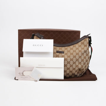 GUCCI Jacquard-Web-Streifen-Hobo-Schulter-Crossbody-Tasche 157549275