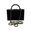 CHANEL Box Bag Small Top Handle Chain Shoulder Bag Black AS5167 157592623 [P]