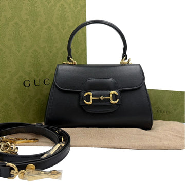 GUCCI 1955 Horsebit Mini Top Handle Schultertasche Schwarz 703848 157593043