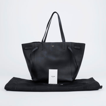 CELINE Kabas Phantom Small Soft Grain Kalbsleder Tote Bag Schwarz 157091017