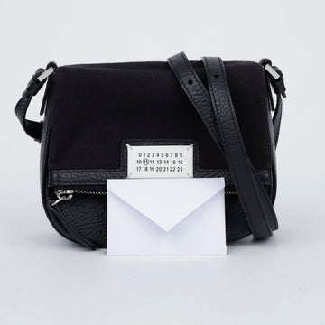 MAISON MARGIELA 5AC ポシェット カーフスキン バッグ ブラック 157119653