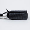 Prada Soft Calf Leather Diagram Chain Shoulder Bag Black 157202119 [P]