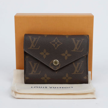 LOUIS VUITTON Monogram Canvas Victorine Geldbörse Braun 157314132