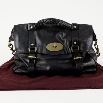 Mulberry Oversized Black Leather Tote Bag 157090855