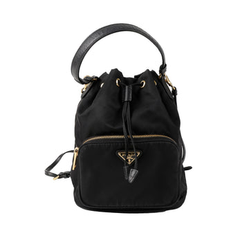 PRADA Damen Duett Re-Nylon Bucket Bag Schwarz 157115315