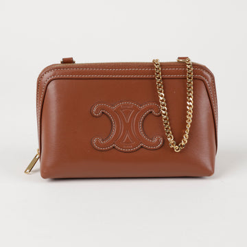 Celine Quilted Chain Clutch Crossbody Bag 157116154