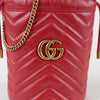 GUCCI Mini Leder Eimer Tasche Rot 157116836 [P]