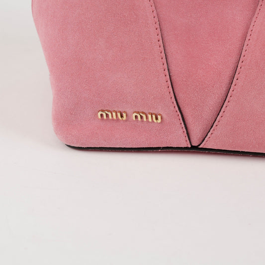 MIU MIU Logo Drawstring Bucket Schultertasche 157299245
