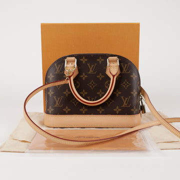 LOUIS VUITTON 女性アルマBBモノグラムキャンバストートショルダーバッグ 157365042