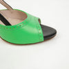 Miu Miu Two-Tone Open-Toe Sandal Heel 157521349 [P]