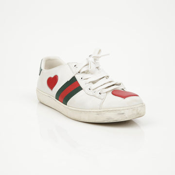 GUCCI Ace Herz Stickerei Damen Sneakers 157521438