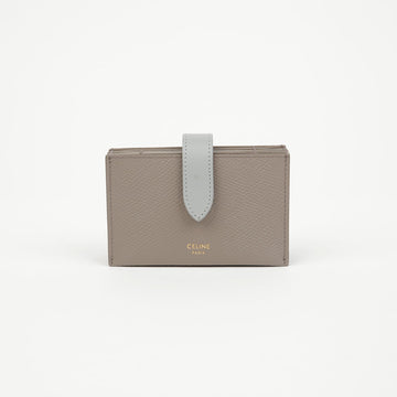 Celine Leather Accordion Card Wallet Grey 157521477