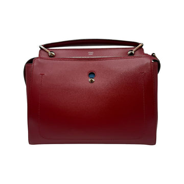 FENDI カーフスキン ミディアム ショルダーバッグ レッド 8BN293 157601026