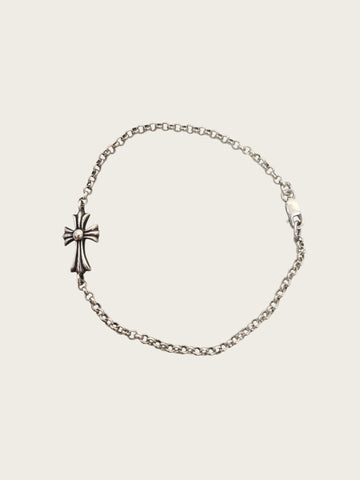 CHROME HEARTS Silberne Kreuz Baby Haustier Kettenarmband 157601449