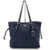 Prada Pocono Shoulder Bag Navy 157601474 [P]