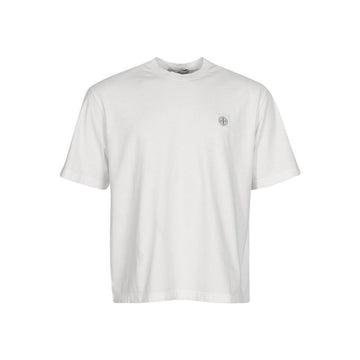 STONE ISLAND ロゴパッチTシャツ ホワイト 26SS 153589019 [P]