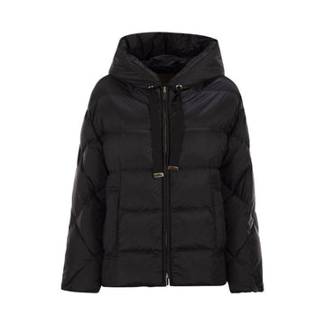 MaxMara Hooded Padding Jacket Black 2619481084 002 153212618 [P]