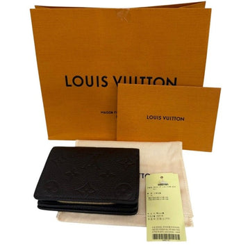 LOUIS VUITTON Schwarze Monogramm Brieftasche Épi Medium Compact Wallet M80151 157614463