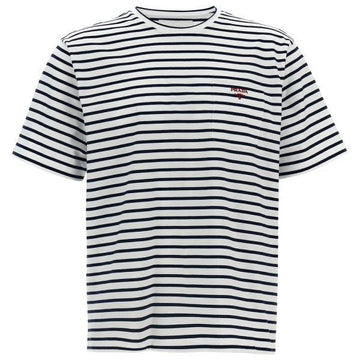 Prada Stripe Cotton T-Shirt 140858589