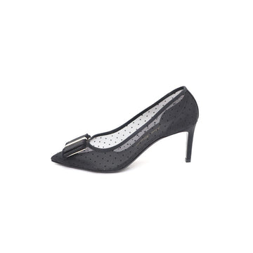 SALVATORE FERRAGAMO Bara Schleifen Mesh Detail Pumps Schuhe 91817728 156290493