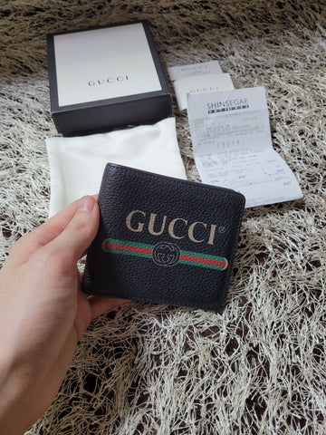 GUCCI OS Logo Geldbörse Schwarz 157623080
