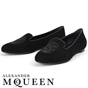 Alexander McQueen Women's Suede Skull Loafers 157625485