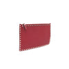 VALENTINO ロックスタッドジッパークラッチバッグ 0069 157632322 [P]