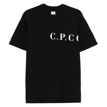 CP Company CP 25SS Logo Print T-Shirt Black 18CMTS139A 005100W 999 130764487