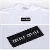 MIU MIU スパンコールロゴクロップ半袖Tシャツ 77331997 [P]