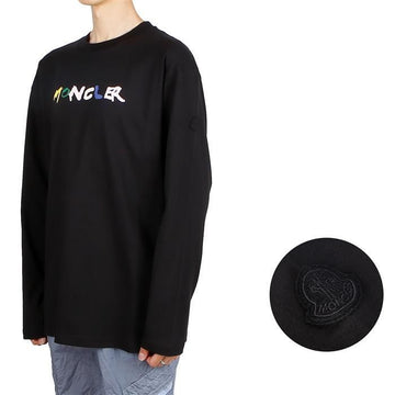 MONCLER T-Shirt mit Frontlogo-Druck 77332020