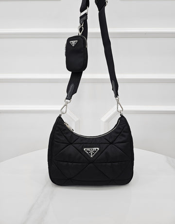 PRADA Patchwork Multi Hobo Bag 1BC151 157639404