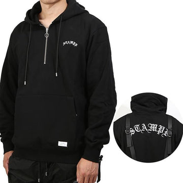 STAMPD M2086HD BLACK Strap Logo Hoodie 157639784