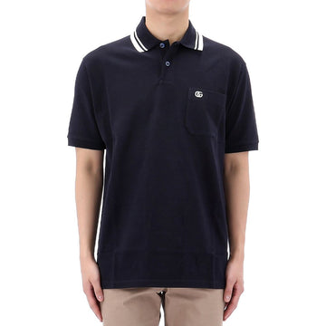 GUCCI Logo Polo Kurzarm T-Shirt 795174 XJG16 4003-H1 157640020