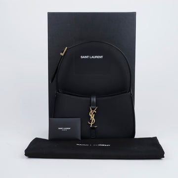 SAINT LAURENT 5 A 7 ブラック ホーボーバッグ 157366100