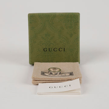 GUCCI ダブル G ビ イングレイブド リング シルバー 157315092