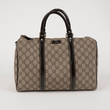 Gucci GG Supreme Canvas Boston Bag Dark Brown 157549486