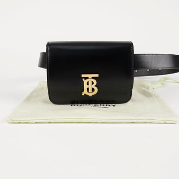 BURBERRY Monogram Leder Gürteltasche Schwarz 157576154