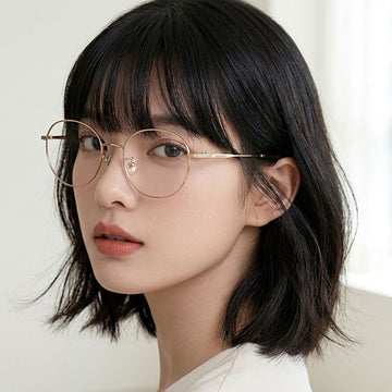 Lanvin Eyeglass Frame LNV251SA 722 Luxury Lightweight Titanium Gold Metal Fashion 157640668