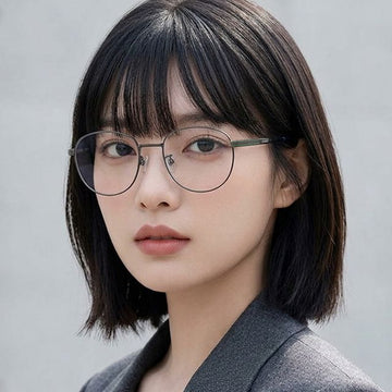 Lacoste Eyeglass Frame L2510A 021 Titanium Dark Gray Round Metal Unisex 157640669