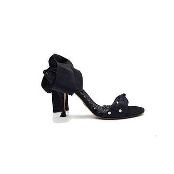 DOLCE & GABBANA Satin Quilting Schnürsandalen L946779 157640755
