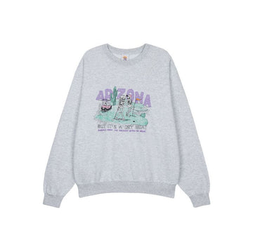 WILD DONKEY Unisex Crew Neck Sweatshirt Heather Grey 157343755 [P]
