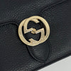 GUCCI インターロッキング GG スモール チェーン ショルダーバッグ ブラック (510304) 157649822 [P]